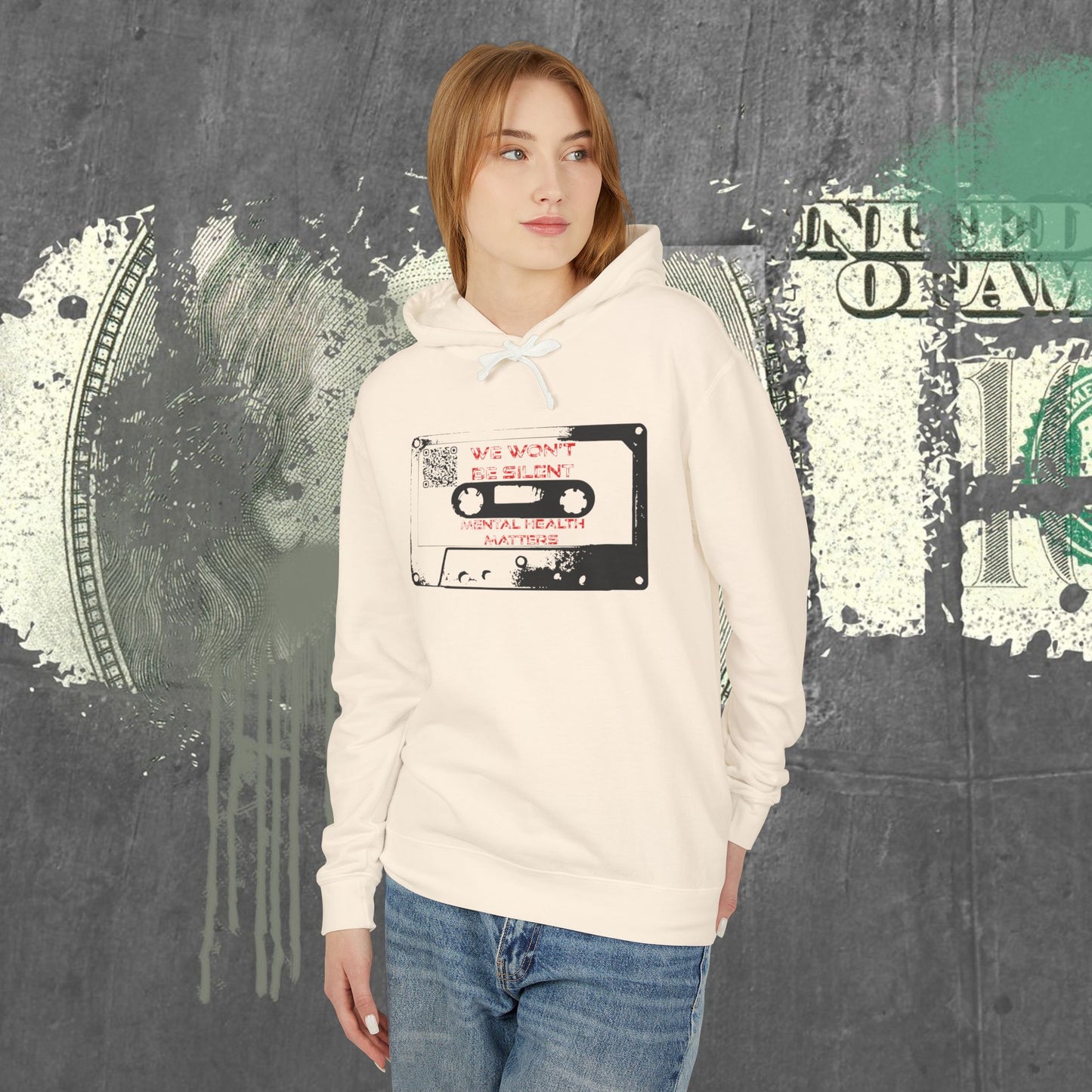 Mental Health Matters Lightweight Hoodie We won’t be silent 🔇