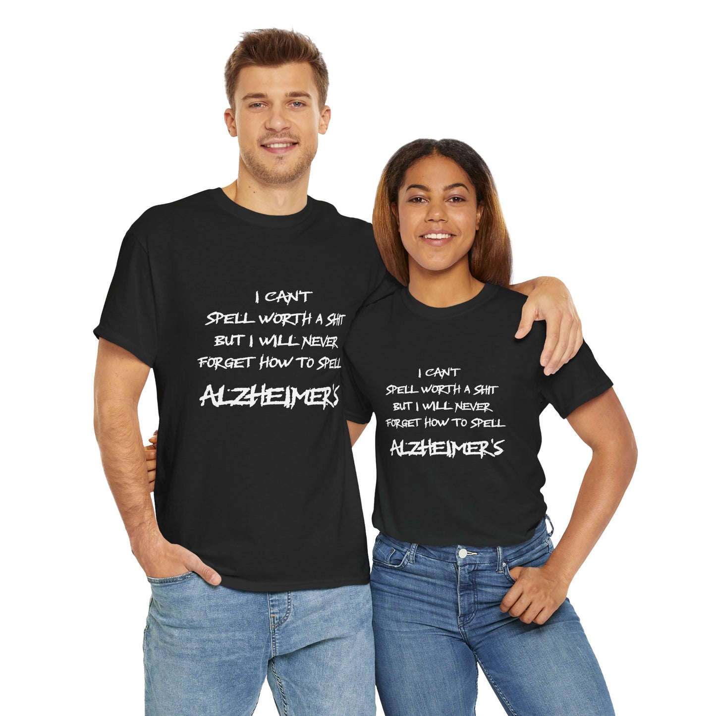 Won’t forget Alzheimer's Awareness Unisex Tee, Alzheimer's Support Shirt, Humor Tee, Awareness Gift, Statement Cotton Tee