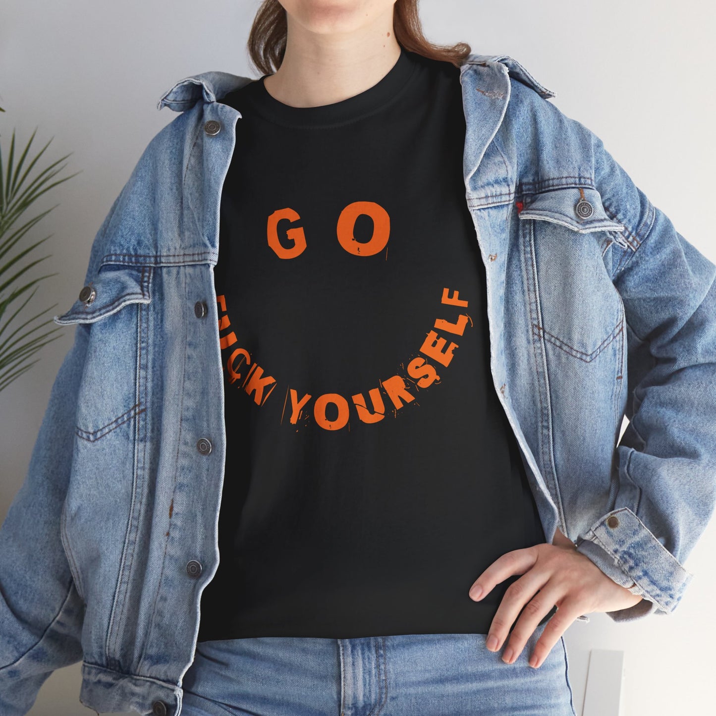 Graffiti Tee - Unisex Cotton T-Shirt - Go Fu*k Yourself - Epic Graphic T-Shirt