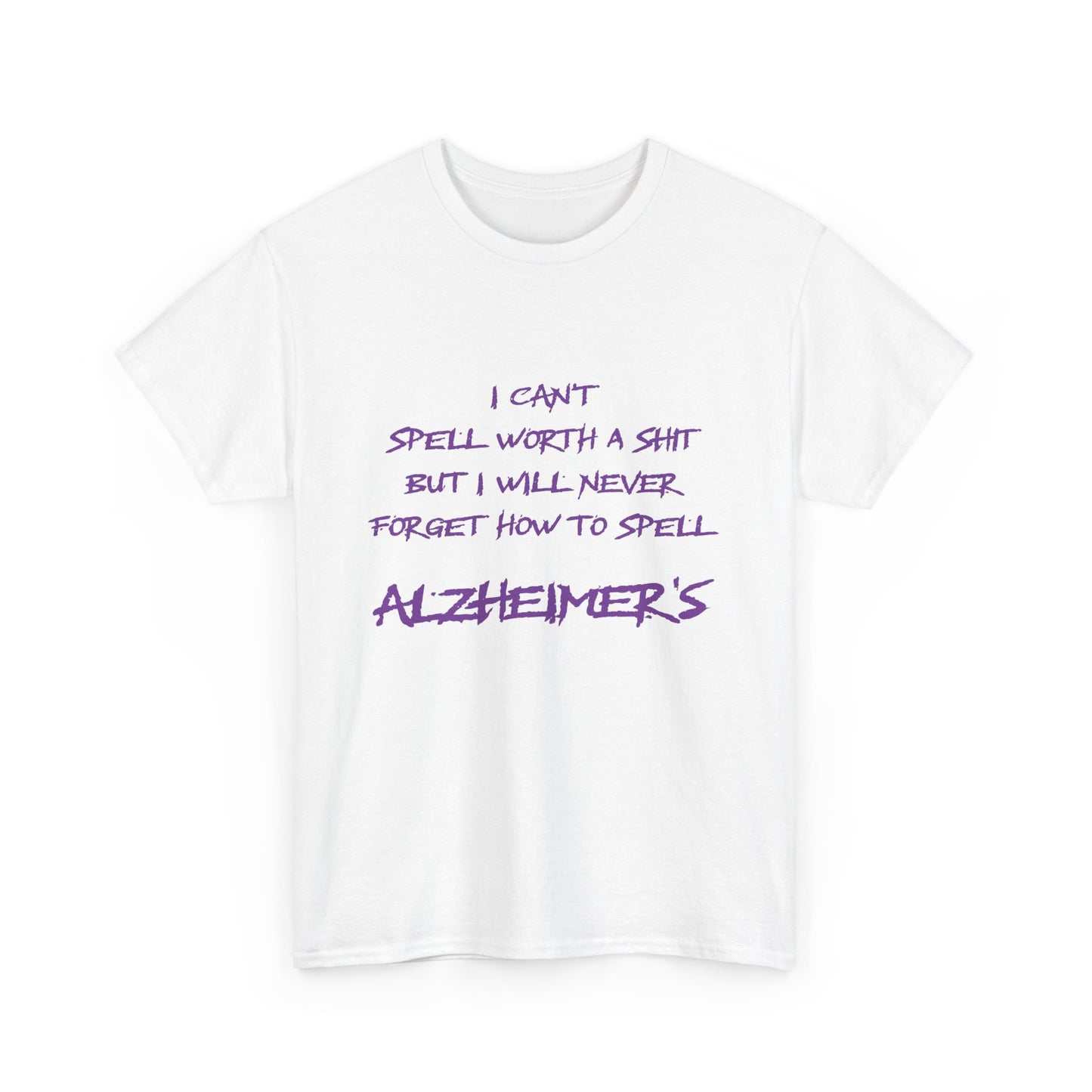 Won’t forget Alzheimer's Awareness Unisex Tee, Alzheimer's Support Shirt, Humor Tee, Awareness Gift, Statement Cotton Tee