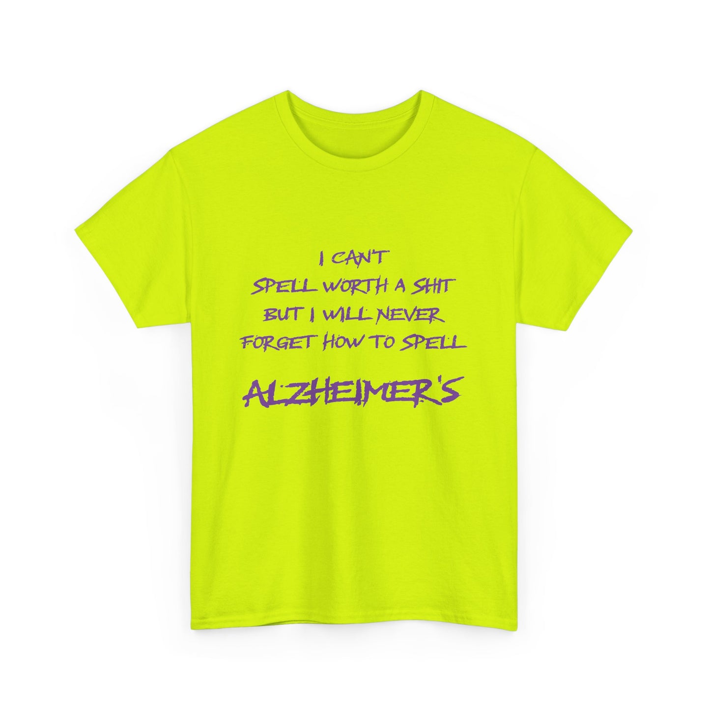 Won’t forget Alzheimer's Awareness Unisex Tee, Alzheimer's Support Shirt, Humor Tee, Awareness Gift, Statement Cotton Tee