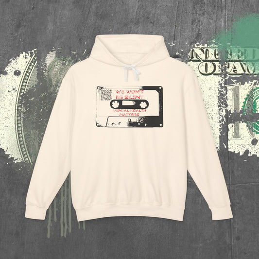 Mental Health Matters Lightweight Hoodie We won’t be silent 🔇