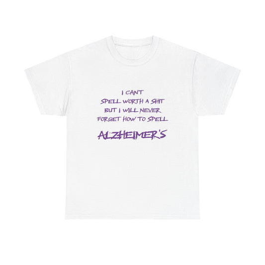 Won’t forget Alzheimer's Awareness Unisex Tee, Alzheimer's Support Shirt, Humor Tee, Awareness Gift, Statement Cotton Tee