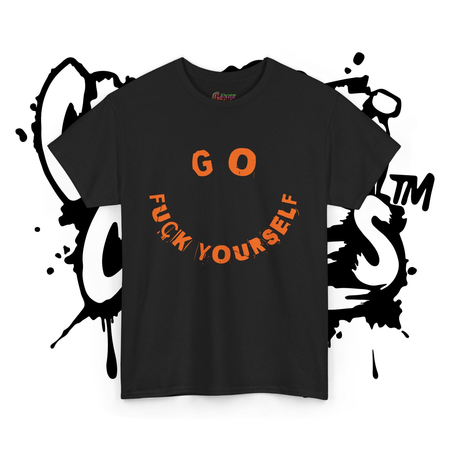 Graffiti Tee - Unisex Cotton T-Shirt - Go Fu*k Yourself - Epic Graphic T-Shirt