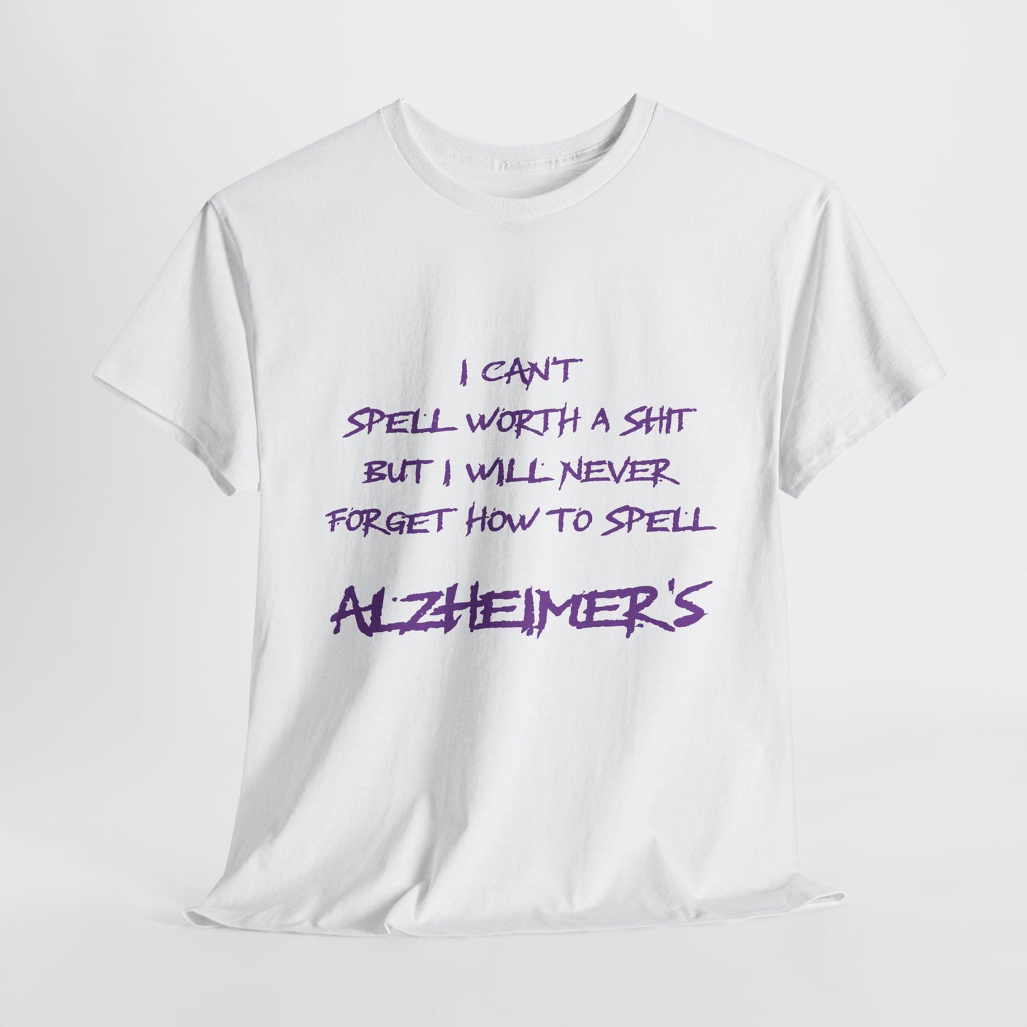 Won’t forget Alzheimer's Awareness Unisex Tee, Alzheimer's Support Shirt, Humor Tee, Awareness Gift, Statement Cotton Tee
