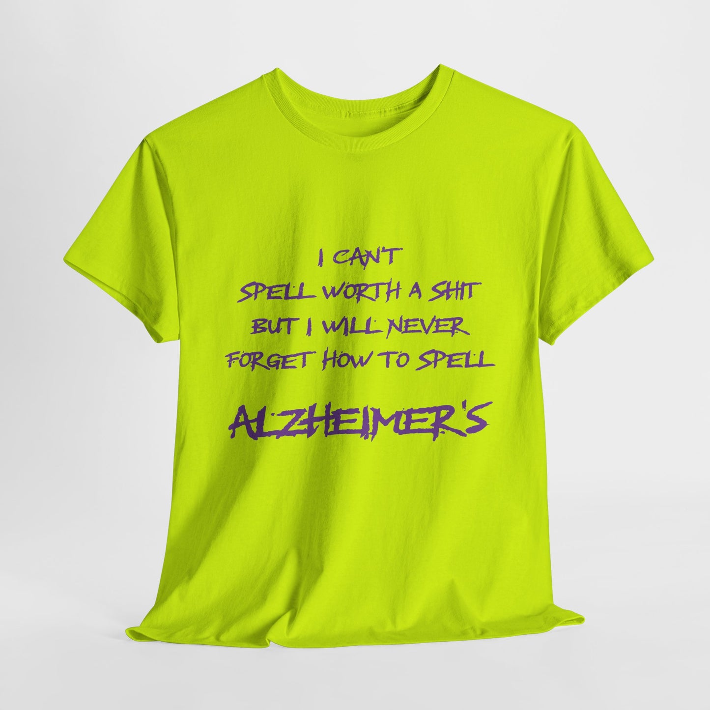 Won’t forget Alzheimer's Awareness Unisex Tee, Alzheimer's Support Shirt, Humor Tee, Awareness Gift, Statement Cotton Tee