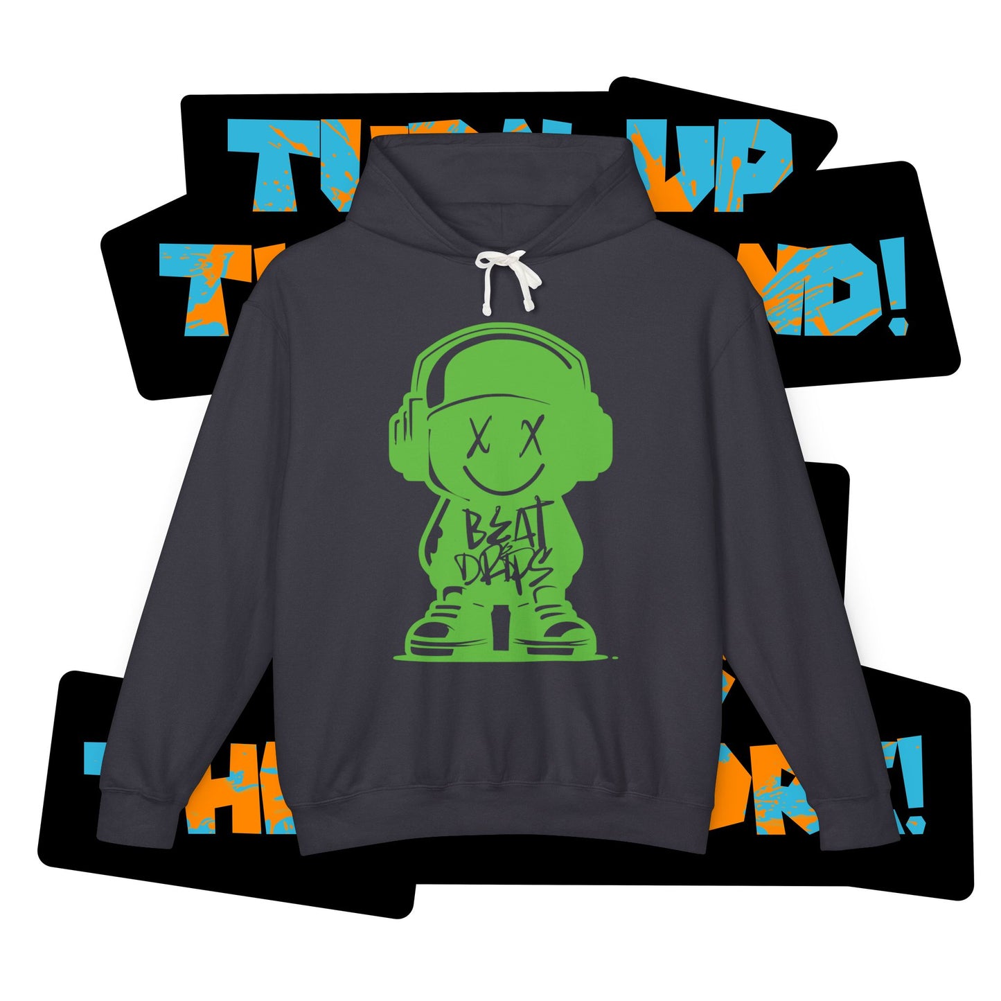 Unisex Graffiti-Style Hip Hop Hoodie, Trendy Streetwear, Urban Fashion, Beat Drips Sweatshirt, Music Lover Gift, Festival Wear, Casual [...]