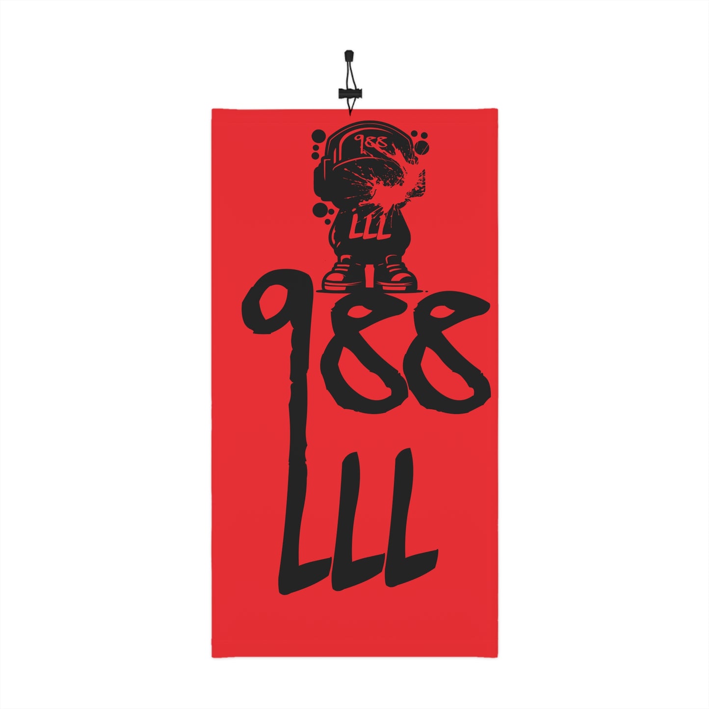 Red Graphic Neck Gaiter — “ VOICE OF THE UNHEARD “