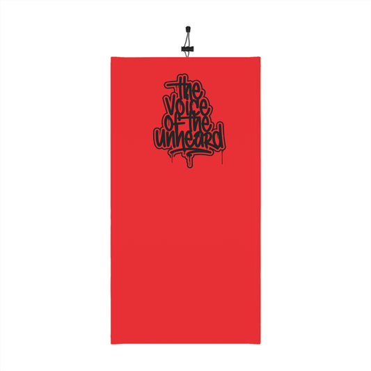 Red Graphic Neck Gaiter — “ VOICE OF THE UNHEARD “