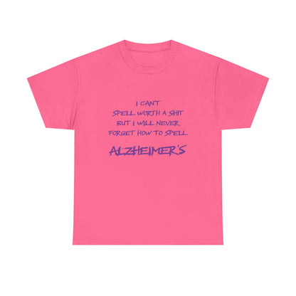 Won’t forget Alzheimer's Awareness Unisex Tee, Alzheimer's Support Shirt, Humor Tee, Awareness Gift, Statement Cotton Tee