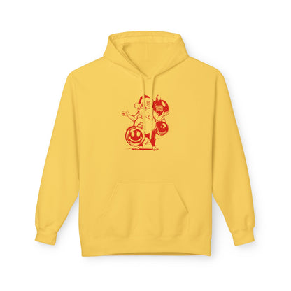 Christmas Graffiti Hoodie — "Have Yourself a Merry Fu***** Christmas" Red Print