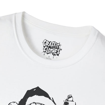 Santa Graffiti Ornaments T-Shirt — Funny Holiday Christmas Tee