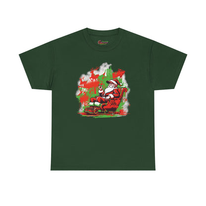 Graffiti Santa Christmas T-Shirt - Humorous Holiday Tee