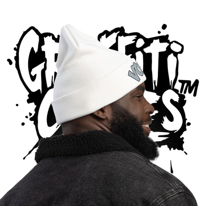 Embroidered 'Voice' Knit Beanie – Urban Graffiti Winter Hat