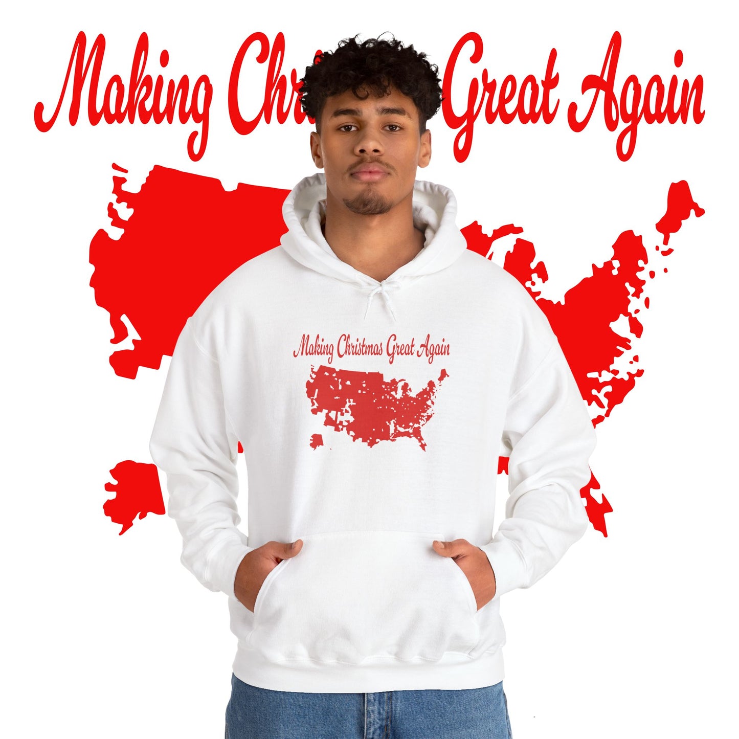 Christmas Hoodie - Unisex Heavy Blend™ Hooded Sweatshirt for Making Christmas Great Again