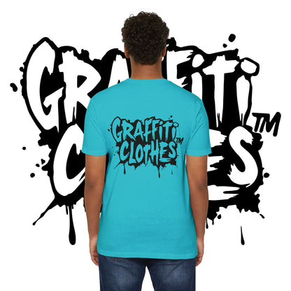 T-Shirt — "Real Men Talk About Their Shit" Bold Graphic Tee (Graffiti Clothes)