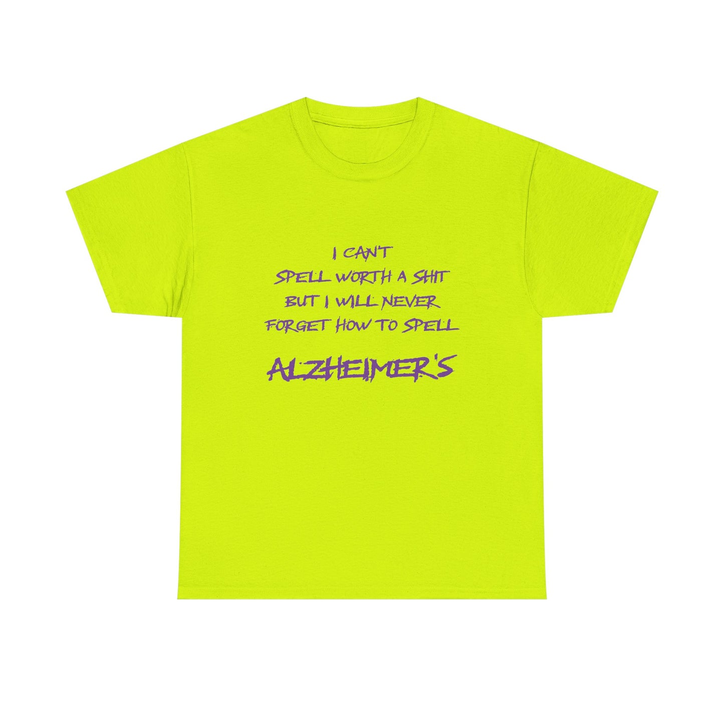 Won’t forget Alzheimer's Awareness Unisex Tee, Alzheimer's Support Shirt, Humor Tee, Awareness Gift, Statement Cotton Tee