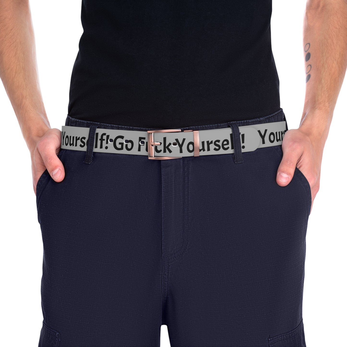 Graffiti Clothing Belt — "Go Fuc* Yourself"