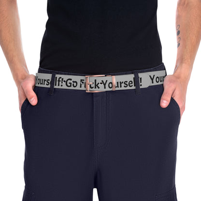 Graffiti Clothing Belt — "Go Fuc* Yourself"