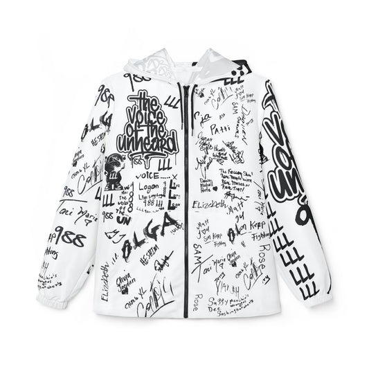 Graffiti Suicide Prevention Tribute Windbreaker Jacket — Their Names — Our Voice