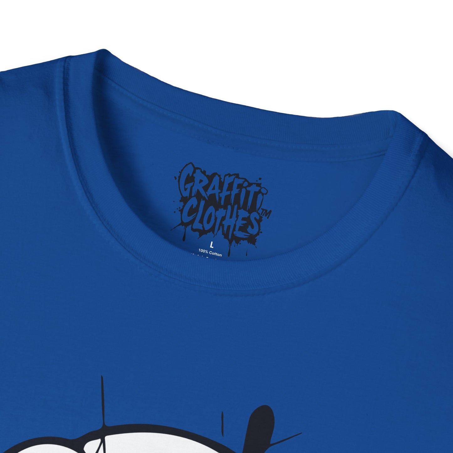 Skull Graffiti T-Shirt — Dripping Ink Skull Graphic Tee