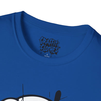 Skull Graffiti T-Shirt — Dripping Ink Skull Graphic Tee