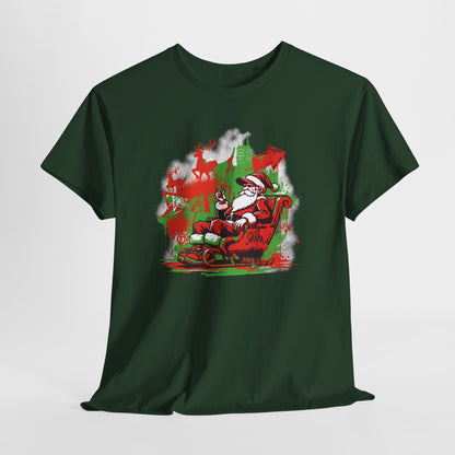 Graffiti Santa Christmas T-Shirt - Humorous Holiday Tee