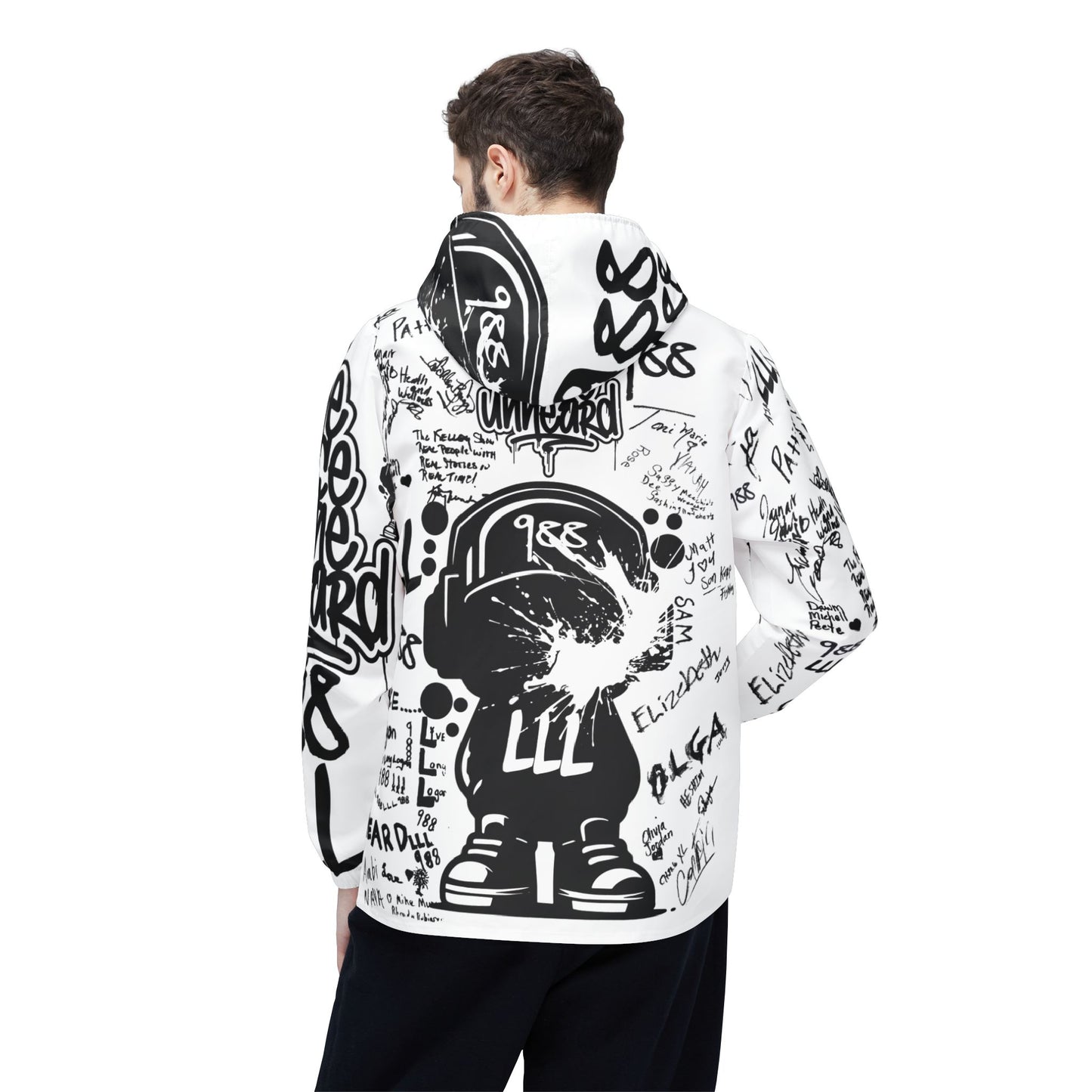 Graffiti Suicide Prevention Tribute Windbreaker Jacket — Their Names — Our Voice