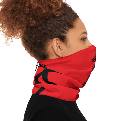 Red Graphic Neck Gaiter — “ VOICE OF THE UNHEARD “