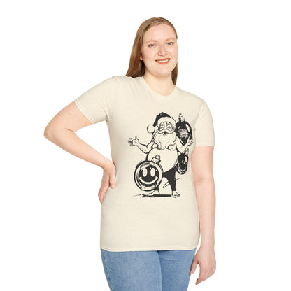 Santa Graffiti Ornaments T-Shirt — Funny Holiday Christmas Tee