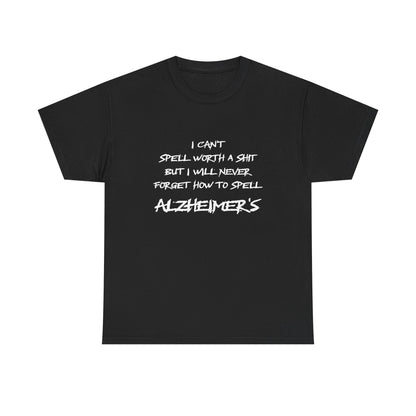 Won’t forget Alzheimer's Awareness Unisex Tee, Alzheimer's Support Shirt, Humor Tee, Awareness Gift, Statement Cotton Tee