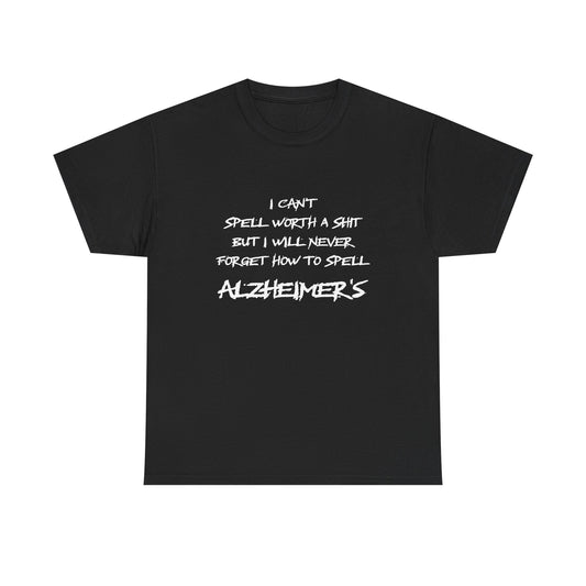 Won’t forget Alzheimer's Awareness Unisex Tee, Alzheimer's Support Shirt, Humor Tee, Awareness Gift, Statement Cotton Tee