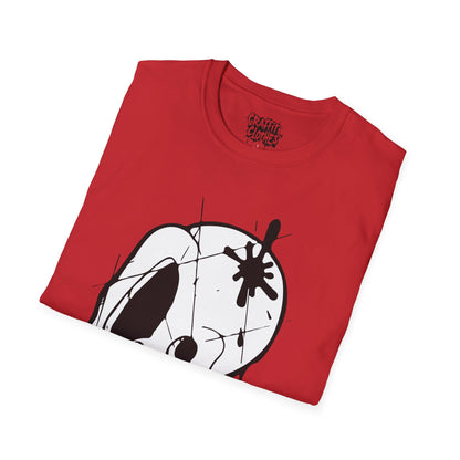 Skull Graffiti T-Shirt — Dripping Ink Skull Graphic Tee