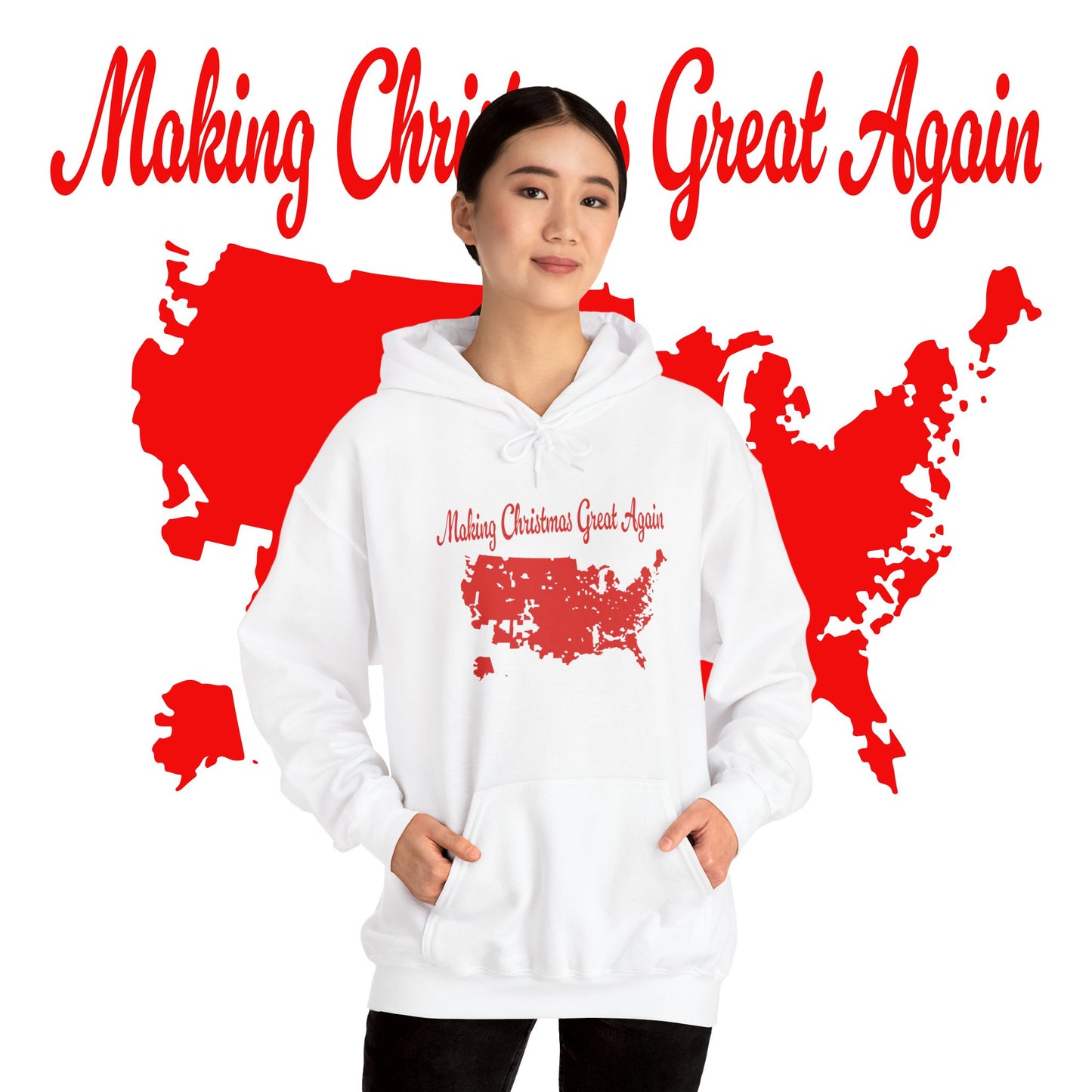 Christmas Hoodie - Unisex Heavy Blend™ Hooded Sweatshirt for Making Christmas Great Again