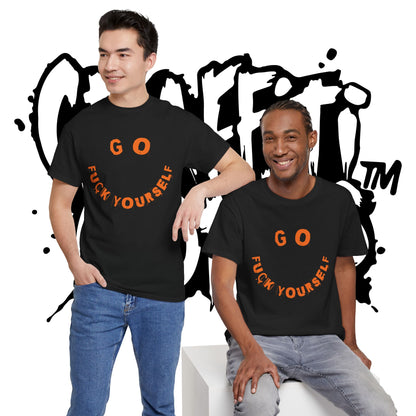 Graffiti Tee - Unisex Cotton T-Shirt - Go Fu*k Yourself - Epic Graphic T-Shirt