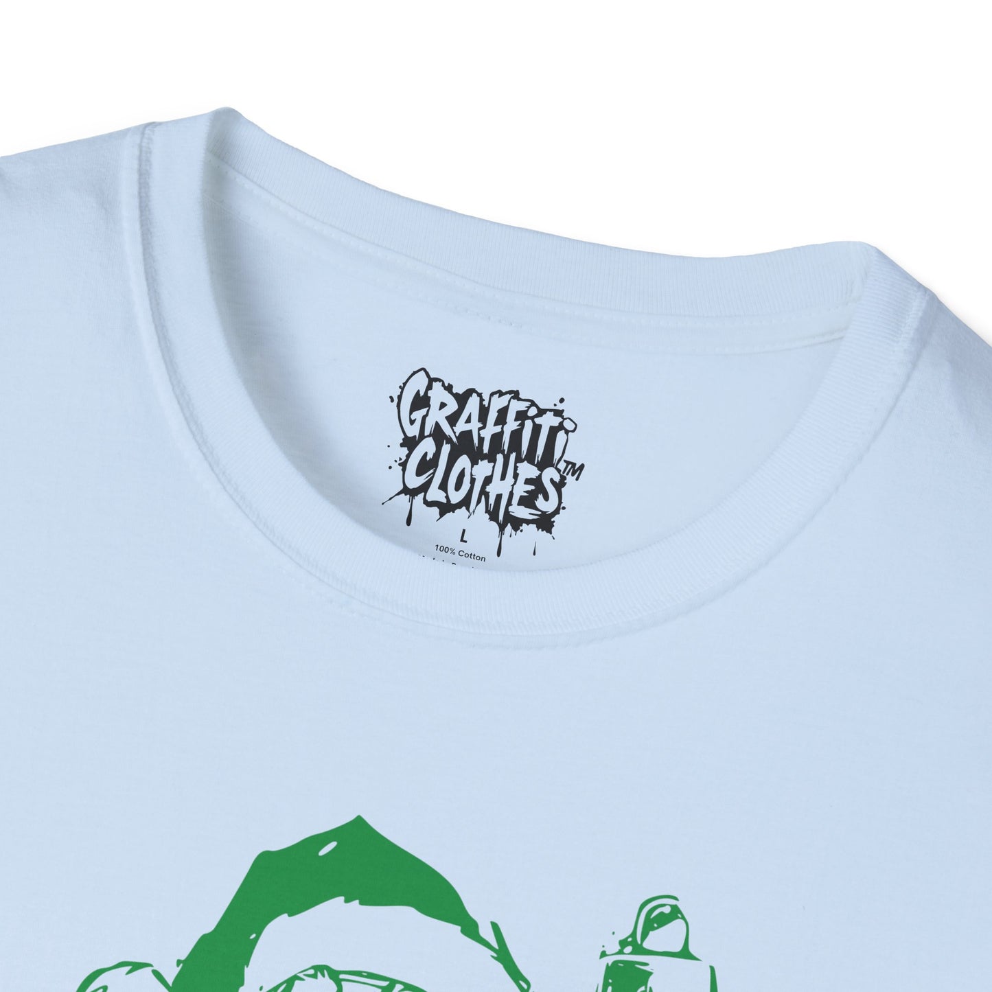 Santa Graffiti Style Ornament T-Shirt – Retro Holiday Graphic Tee