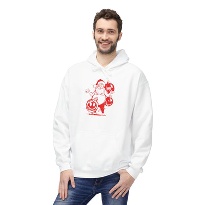 Christmas Graffiti Hoodie — "Have Yourself a Merry Fu***** Christmas" Red Print