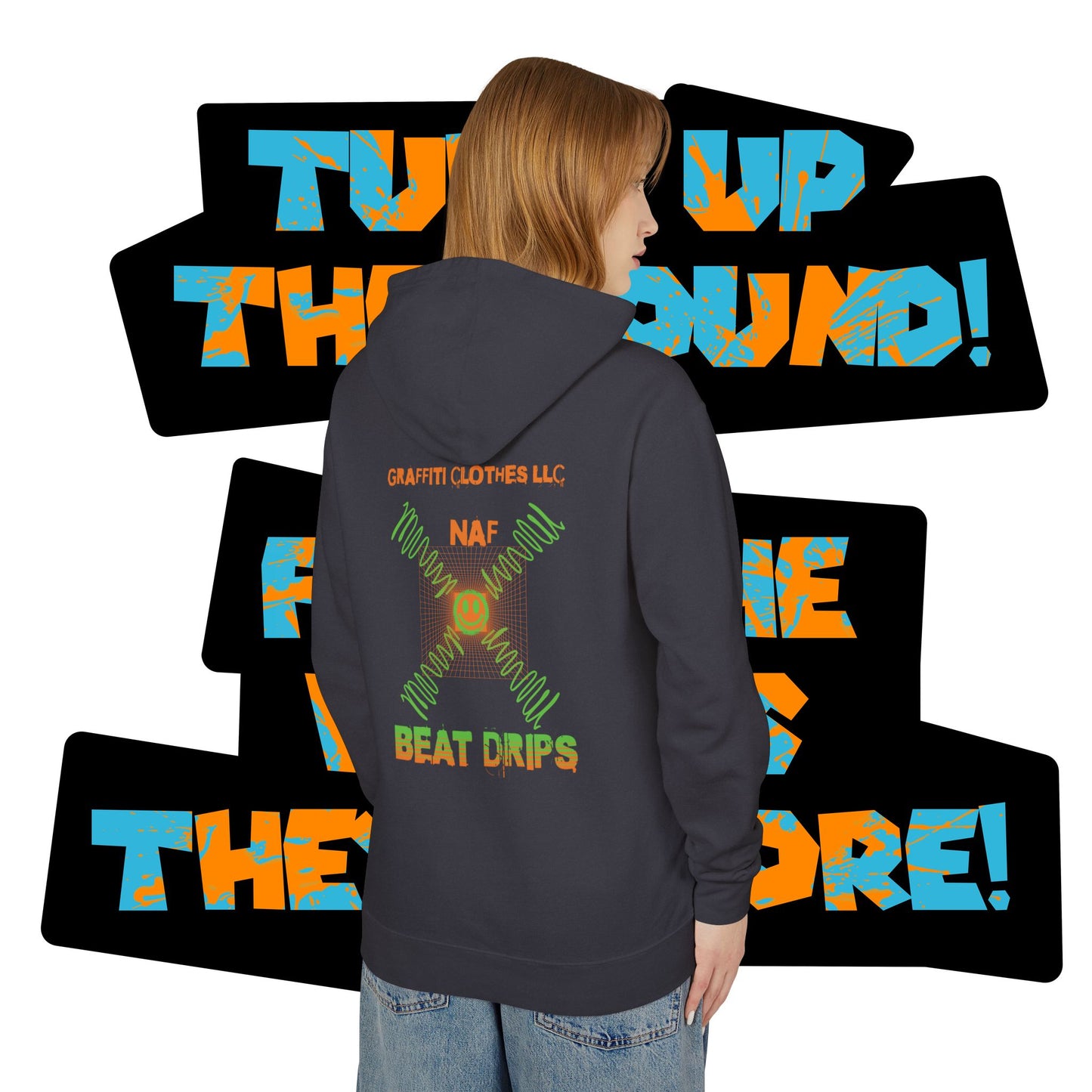 Unisex Graffiti-Style Hip Hop Hoodie, Trendy Streetwear, Urban Fashion, Beat Drips Sweatshirt, Music Lover Gift, Festival Wear, Casual [...]