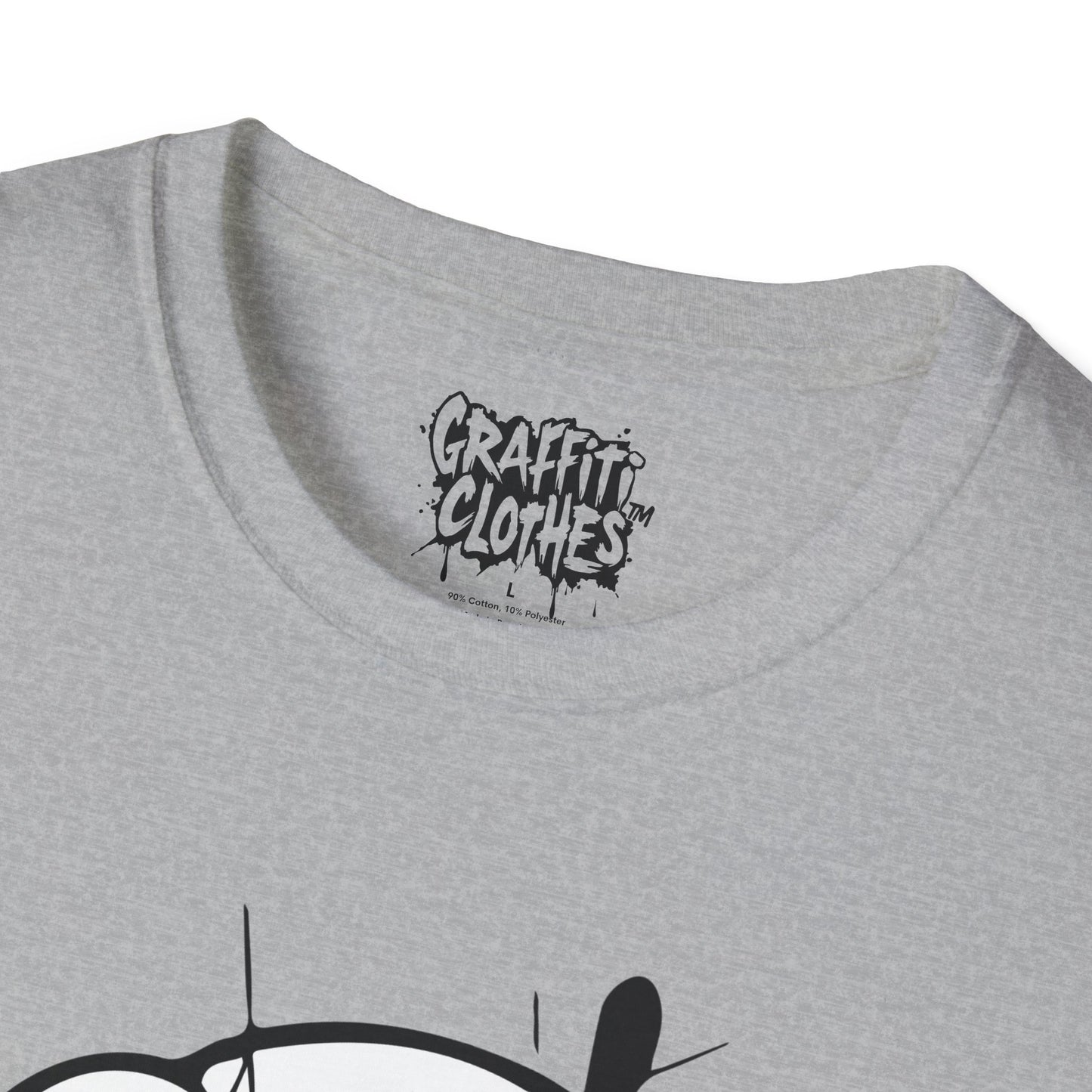 Skull Graffiti T-Shirt — Dripping Ink Skull Graphic Tee