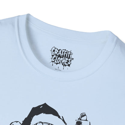 Santa Graffiti Ornaments T-Shirt — Funny Holiday Christmas Tee