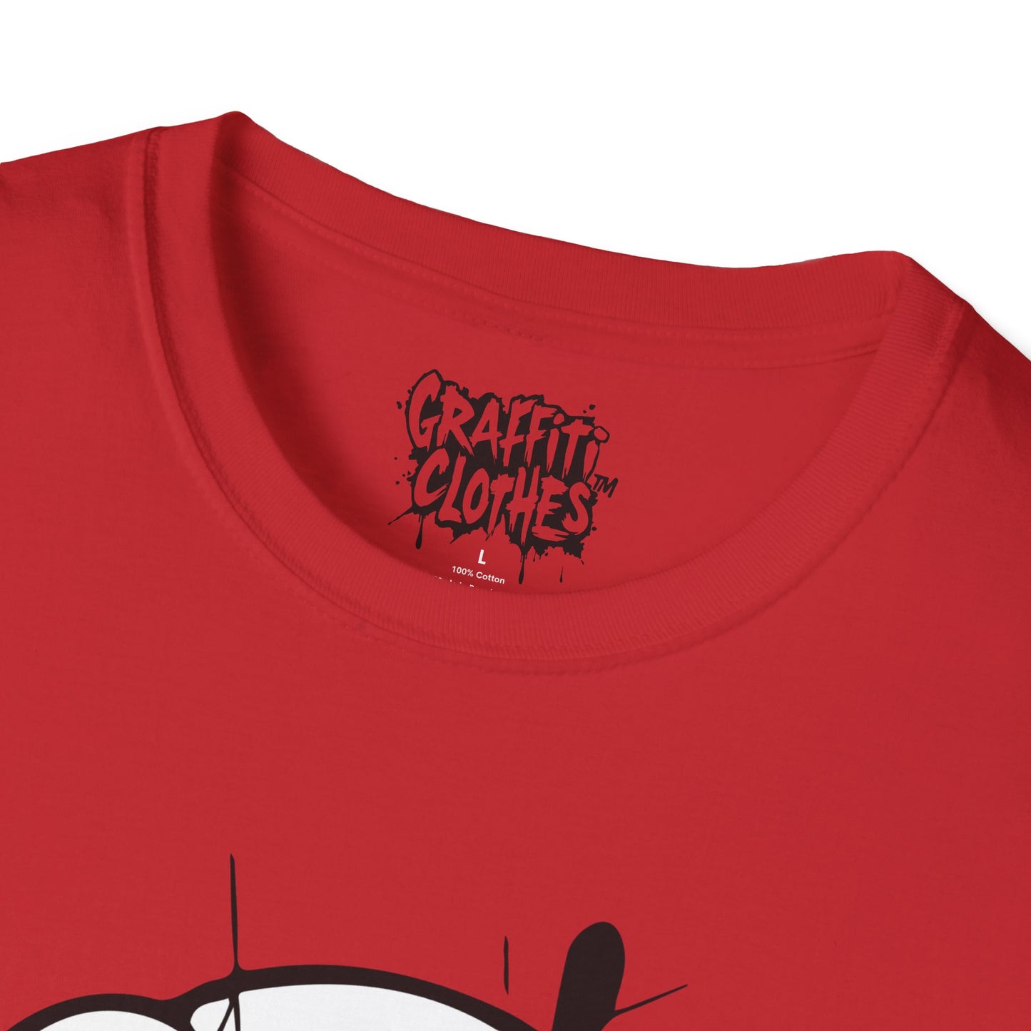 Skull Graffiti T-Shirt — Dripping Ink Skull Graphic Tee