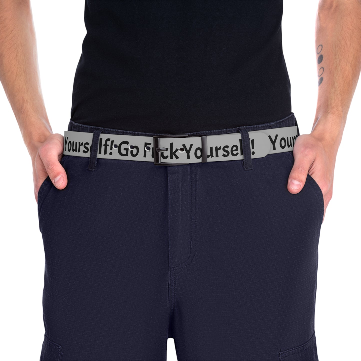 Graffiti Clothing Belt — "Go Fuc* Yourself"
