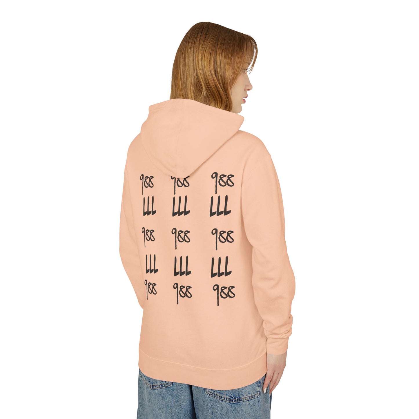 Graffiti Hooded Sweatshirt - Suicide Hotline Awareness - Voice for the Unheard