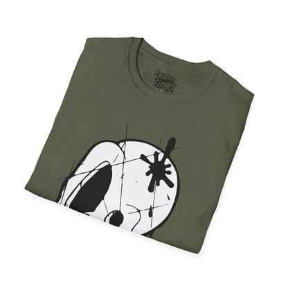 Skull Graffiti T-Shirt — Dripping Ink Skull Graphic Tee