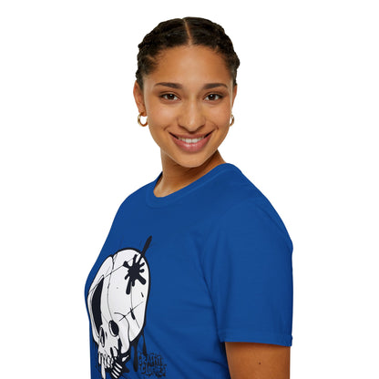 Skull Graffiti T-Shirt — Dripping Ink Skull Graphic Tee