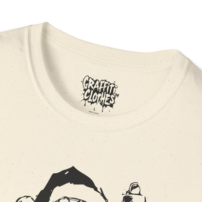Santa Graffiti Ornaments T-Shirt — Funny Holiday Christmas Tee