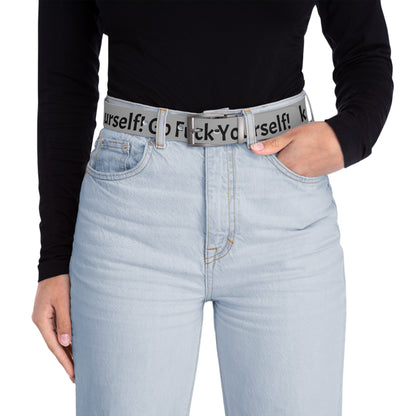 Graffiti Clothing Belt — "Go Fuc* Yourself"