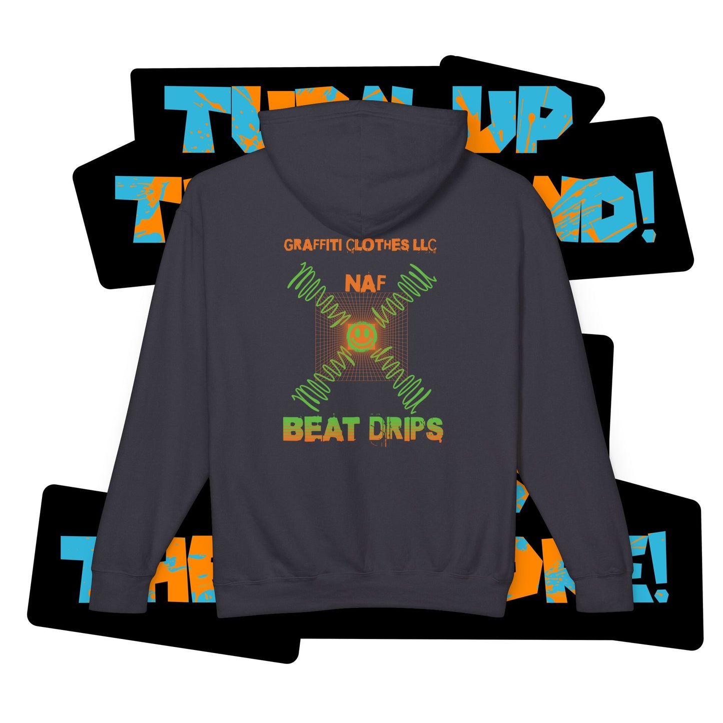 Unisex Graffiti-Style Hip Hop Hoodie, Trendy Streetwear, Urban Fashion, Beat Drips Sweatshirt, Music Lover Gift, Festival Wear, Casual [...]