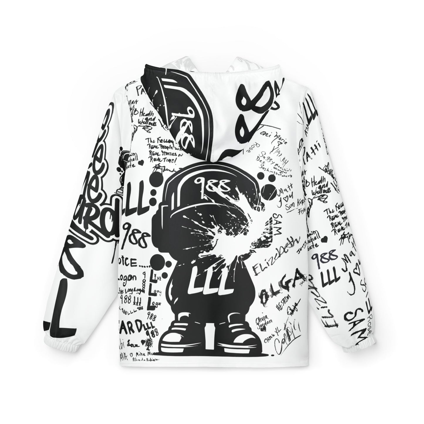 Graffiti Suicide Prevention Tribute Windbreaker Jacket — Their Names — Our Voice