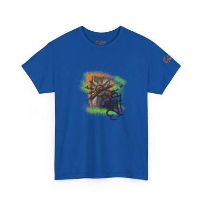 Abstract Graffiti Art T-Shirt — Colorful Urban Streetwear Tee